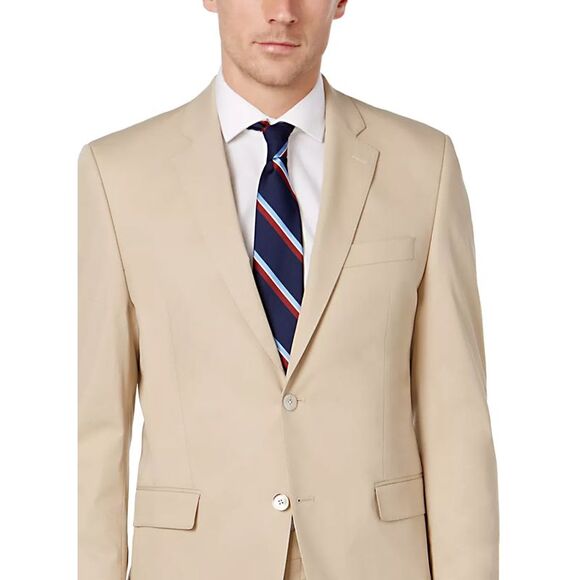 Lauren Ralph Lauren Mens Classic-Fit UltraFlex Cotton Sport Coat 38 Regular Tan - Picture 3 of 3